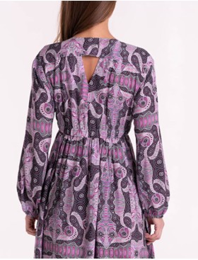 Платье с завышенной талией вискоза Mia-Mia ALBA 16508, Цвет: cиреневый, Размеры: S, изображение 7