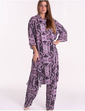 Платье-рубашка из вискозы Mia-Mia ALBA 16509, Цвет: cиреневый, Размеры: S, изображение 7