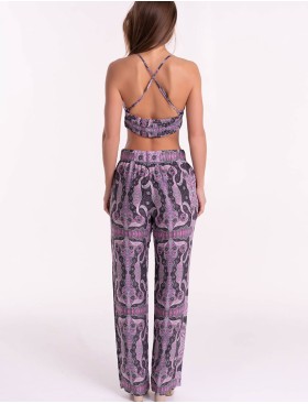 Комплект из вискозы топ и брюки Mia-Mia ALBA 16512, Цвет: cиреневый, Размеры: S, изображение 5