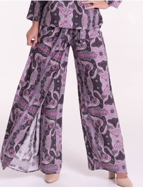 Комплект из вискозы туника и брюки с запахом Mia-Mia ALBA 16517, Цвет: cиреневый, Размеры: S, изображение 5