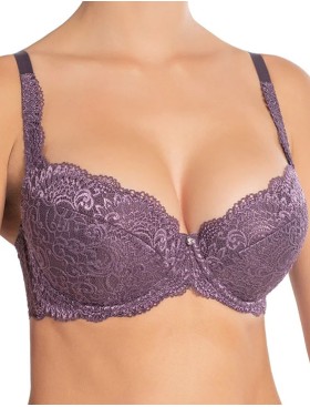 Бюстгальтер балконет пуш-ап Nikol Djumon 132 10 смородина, Цвет: смородина, Размеры: 75F