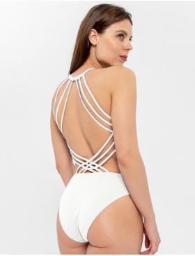 Совместный купальник UNICONF CBI241 ALB SPIRIT OF COLOURS, Цвет: белый, Размеры: S, изображение 3