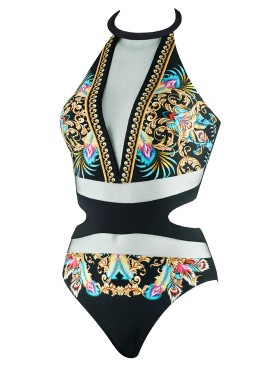 Слитный купальник с кристаллами UNICONF CBI191S V1 CRUISE PARTY, Цвет: черный, Размеры: S, изображение 5