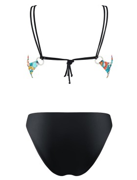 Купальник монокини с цветочным принтом UNICONF CBI227 V1 GARDEN OF DELIGHTS, Цвет: голубой/черный, Размеры: S, изображение 5