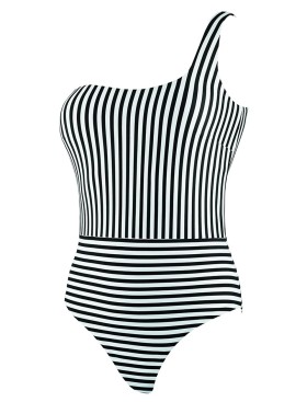 Полосатый слитный купальник UNICONF CBI235 V1 SPICY STRIPES, Цвет: черно-белый, Размеры: S, изображение 3