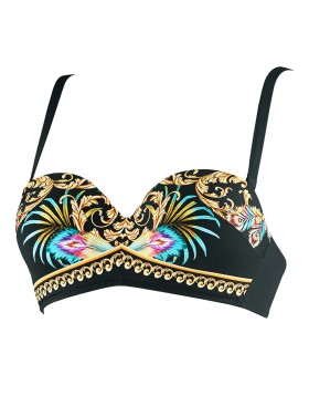 Бюстгальтер купальный UNICONF CBS183 V1 CRUISE PARTY, Цвет: черный, Размеры: 70B, изображение 4