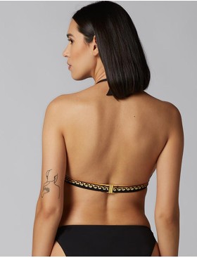 Пляжный бюстгальтер-халтер с кристаллами UNICONF CBS184S V1 CRUISE PARTY, Цвет: черный, Размеры: S, изображение 2