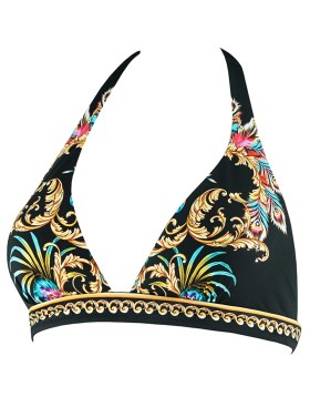 Пляжный бюстгальтер-халтер с кристаллами UNICONF CBS184S V1 CRUISE PARTY, Цвет: черный, Размеры: S, изображение 4