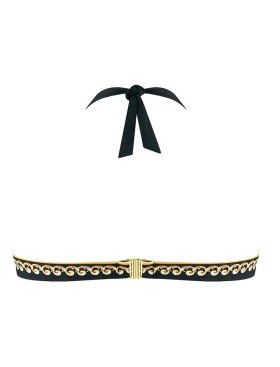 Пляжный бюстгальтер-халтер с кристаллами UNICONF CBS184S V1 CRUISE PARTY, Цвет: черный, Размеры: S, изображение 5