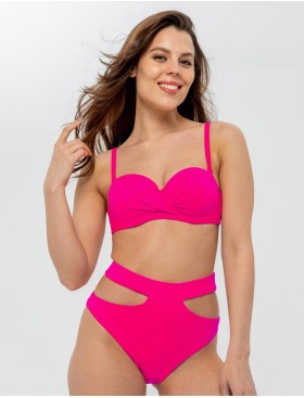 Розовый купальный бюст-бандо UNICONF CBS242 FUX SPIRIT OF COLOURS, Цвет: фуксия, Размеры: 70B, изображение 3
