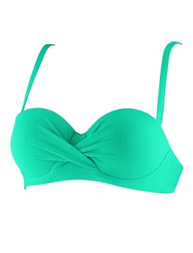 Зеленый купальный бюст-бандо UNICONF CBS242 MNT SPIRIT OF COLOURS, Цвет: мята, Размеры: 70B, изображение 5