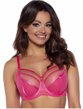 Мягкий бюстгальтер с декоративными бретелями Ava PROTEA 1923 M коралл, Цвет: коралл, Размеры: 95C, изображение 3