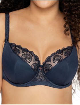 Бюстгальтер полумягкий Ava FREESIA 1921 PU темно-синий, Цвет: темно-синий, Размеры: 75E