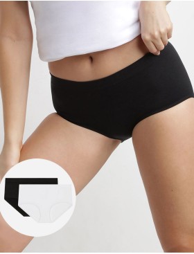 Набор женских трусов Dim ECO 07KR (2 шт) черный и белый, Цвет: черный/белый, Размеры: XS/S