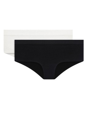 Набор женских трусов Dim ECO 07KR (2 шт) черный и белый, Цвет: черный/белый, Размеры: XS/S, изображение 3