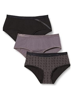 Набор хлопковых трусов брифов Dim LES POCKETS COTON 4C20 логотип - 3 штуки, Цвет: логотип, Размеры: L/XL, изображение 3