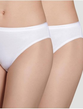 Набор трусиков из хлопка Dim COTTON BIO 4D97 белый, Цвет: белый, Размеры: S/M