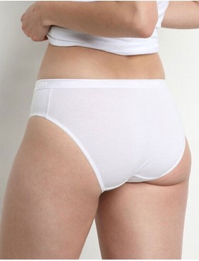 Набор трусиков из хлопка Dim COTTON BIO 4D97 белый, Цвет: белый, Размеры: S/M, изображение 2