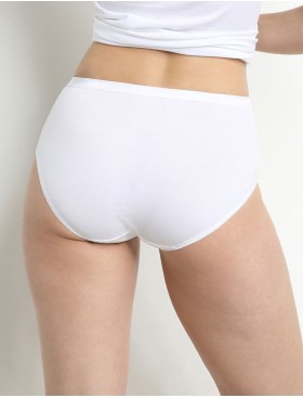 Набор хлопковых трусиков-макси Dim COTTON BIO 4D98 черный и белый, Цвет: черный/белый, Размеры: S/M, изображение 2