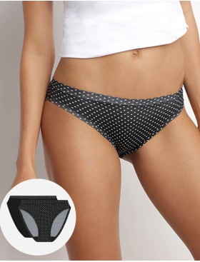 Трусы слипы в наборе Dim BODY MOVE 06W6 (2 шт) черный горох и черный, Цвет: черный горох/черный, Размеры: L/XL