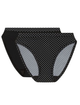 Трусы слипы в наборе Dim BODY MOVE 06W6 (2 шт) черный горох и черный, Цвет: черный горох/черный, Размеры: L/XL, изображение 5