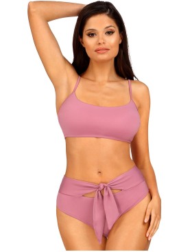 Купальник с топом и высокими плавками Lorin L1182/3, Цвет: сиреневый, Размеры: S