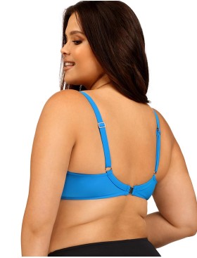 Голубой пляжный бюстгальтер Lorin L2549/3 BIG, Цвет: голубой, Размеры: 95D, изображение 2