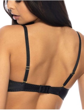 Бюстгальтер балконет пуш-ап MAT MARION bezowo-czarny M-3539-11, Цвет: черный, Размеры: 65D, изображение 2