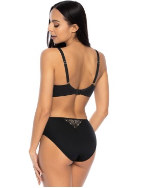 Трусы слипы высокие MAT MARION bezowo-czarny F-3539-51, Цвет: синий с бежевым, Размеры: S, изображение 4