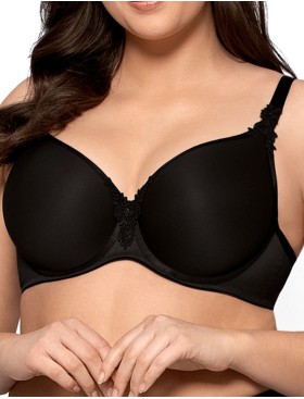 Мягкий формованный бюстгальтер Mefemi ANITA U minimizer черный, Цвет: черный, Размеры: 75H