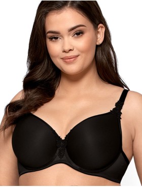 Мягкий формованный бюстгальтер Mefemi ANITA U minimizer черный, Цвет: черный, Размеры: 75H, изображение 3