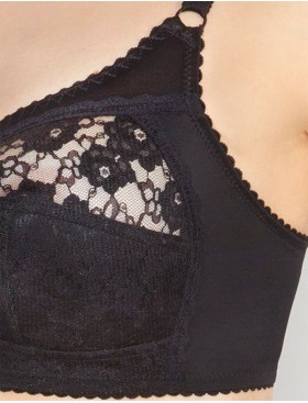 Мягкий бюстгальтер без косточек Senselle VINTAGE 11003 / 11013 черный, Цвет: черный, Размеры: 80G, изображение 4