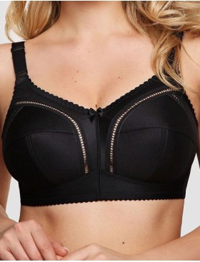 Мягкий бюстгальтер без косточек Senselle VINTAGE 11007 черный, Цвет: черный, Размеры: 90H