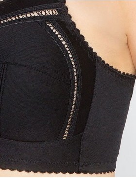 Мягкий бюстгальтер без косточек Senselle VINTAGE 11007 черный, Цвет: черный, Размеры: 90H, изображение 5