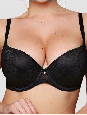 Бюстгальтер с гелевым пуш-ап Senselle PLATINUM 14002 черный, Цвет: черный, Размеры: 75B