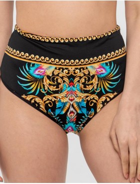 Высокие женские плавки UNICONF CBC183 V1 CRUISE PARTY, Цвет: черный, Размеры: L