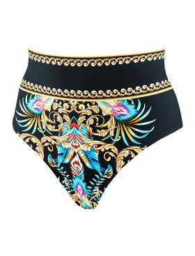 Высокие женские плавки UNICONF CBC183 V1 CRUISE PARTY, Цвет: черный, Размеры: L, изображение 4