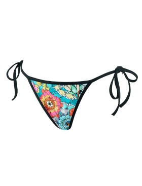 Плавки мини с завязками по бокам UNICONF CBC221 V1 GARDEN OF DELIGHTS, Цвет: голубой, Размеры: L, изображение 4