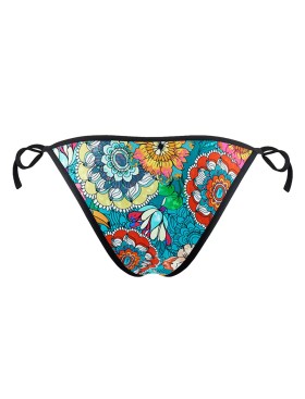 Плавки мини с завязками по бокам UNICONF CBC221 V1 GARDEN OF DELIGHTS, Цвет: голубой, Размеры: L, изображение 5