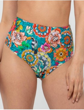 Высокие плавки женские UNICONF CBC223 V1 GARDEN OF DELIGHTS, Цвет: голубой, Размеры: S