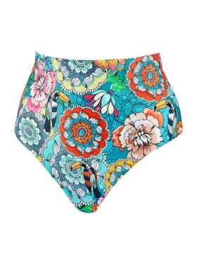 Высокие плавки женские UNICONF CBC223 V1 GARDEN OF DELIGHTS, Цвет: голубой, Размеры: S, изображение 4