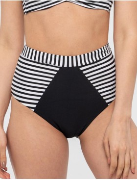 Купальные трусы в полоску UNICONF CBC238 V1 SPICY STRIPES, Цвет: черно-белый, Размеры: M