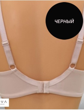 Бюстгальтер гладкий формованный VOVA VICTORIA V86224 черный, Цвет: черный, Размеры: 75B, изображение 2