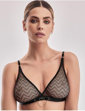 Эластичный бюстгальтер сеточка Alles SONO M/BF bralette черный, Цвет: черный, Размеры: S, изображение 3