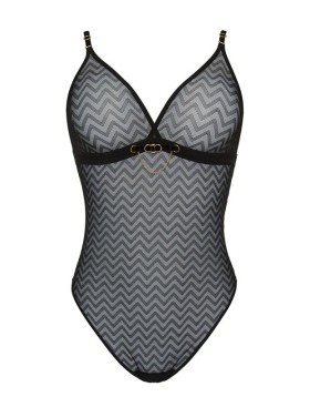 Полупрозрачное боди стринг Alles SONO M/BF BODY черный, Цвет: черный, Размеры: S, изображение 6