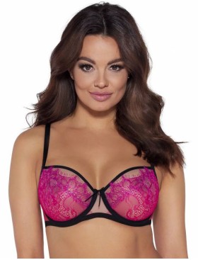 Мягкий бюстгальтер с розовым кружевом Ava AMBRE 2033 M pink, Цвет: розовый, Размеры: 70I, изображение 3