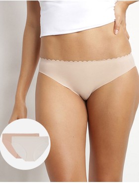 Набор трусиков Dim BODY TOUCH 04NO (2 шт) перламутровый и телесный, Цвет: перламутровый/телесный, Размеры: L/XL