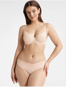 Кружевные трусики бразилиана Esotiq THIA 40163 телесный, Цвет: телесный, Размеры: S, изображение 3