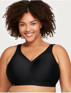 Спортивный бюстгальтер Glamorise GI1006 черный, Цвет: черный, Размеры: 95C, изображение 3