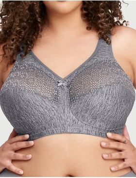 Комфортный бюстгальтер Glamorise GI1064 серый, Цвет: серый, Размеры: 90D